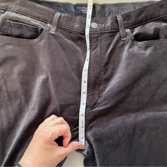 Citizens Of Humanity Charcoal Velvet Georgia Bootcut Flare Pants - Picture 15 of 16